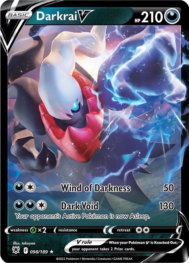 Pokémon-kaart Darkrai V 098/189 Ultra Rare uit de set Astral Radiance Main image