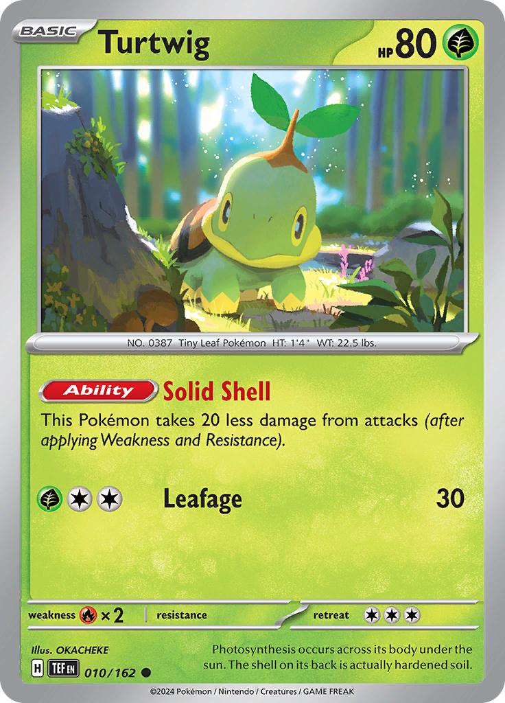Pokémon-kaart Turtwig 010/162 Common uit de set Temporal Forces