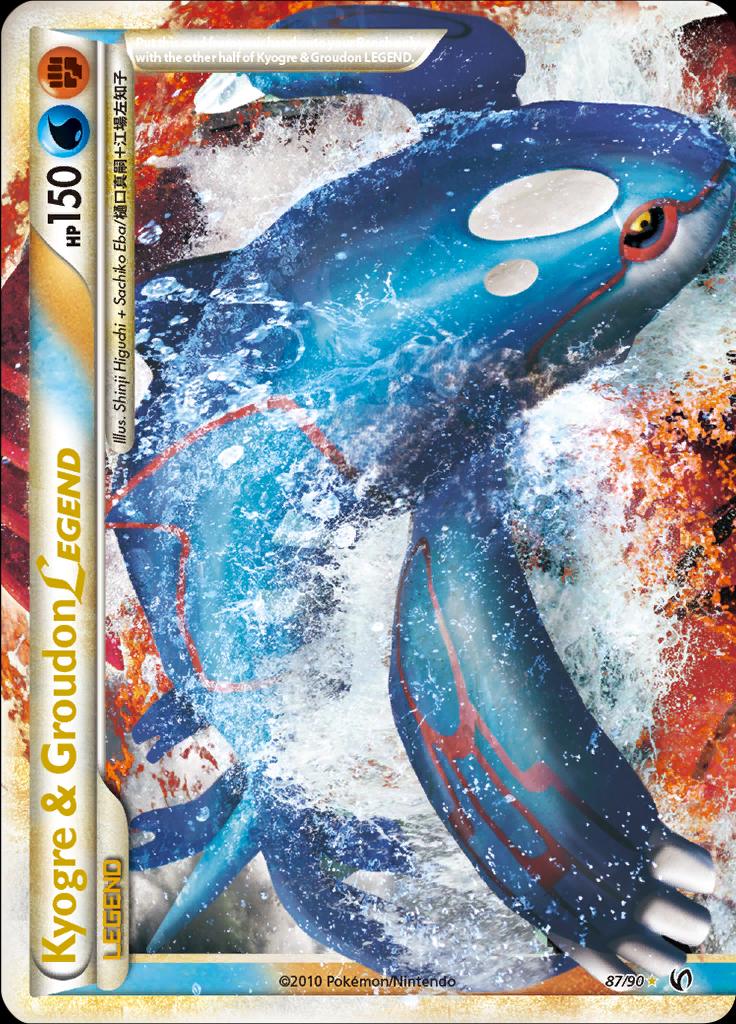 Pokémon-kaart Kyogre & Groudon LEGEND 87/90 Ultra Rare uit de set Undaunted Hauptbild