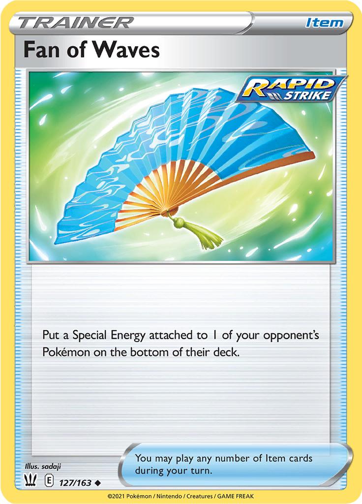 Pokémon-kaart Fan of Waves 127/163 Uncommon uit de set Battle Styles Imagen principal del producto