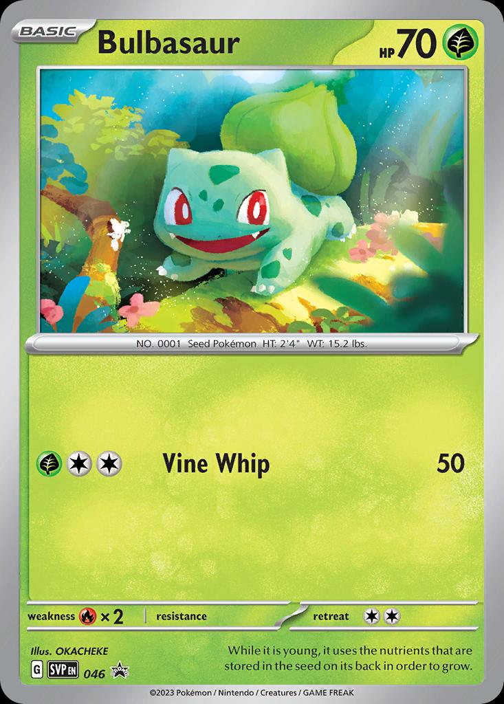 Pokémon-kaart Bulbasaur SVP 046 Promo uit de set SV Black Star Promos Image principale du produit