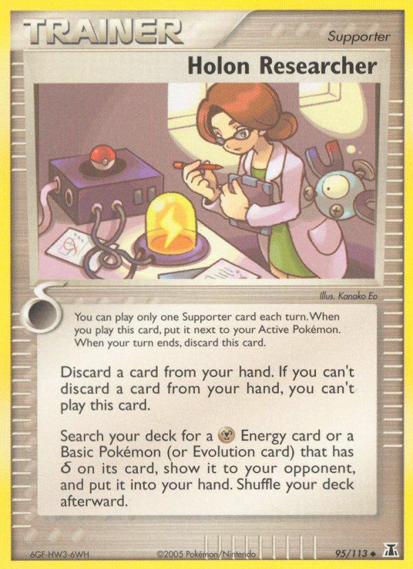 Pokémon-kaart Holon Researcher 95/113 Uncommon uit de set EX Delta Species