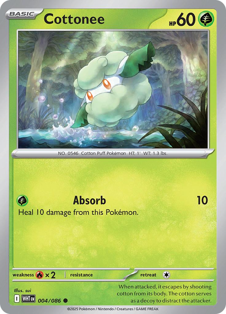 Pokémon-kaart Cottonee 004/086 Common uit de set White Flare Immagine principale del prodotto