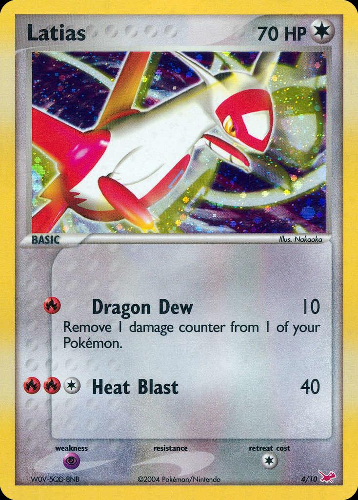 Pokémon-kaart Latias 4/10 Common uit de set EX Trainer Kit Image principale du produit