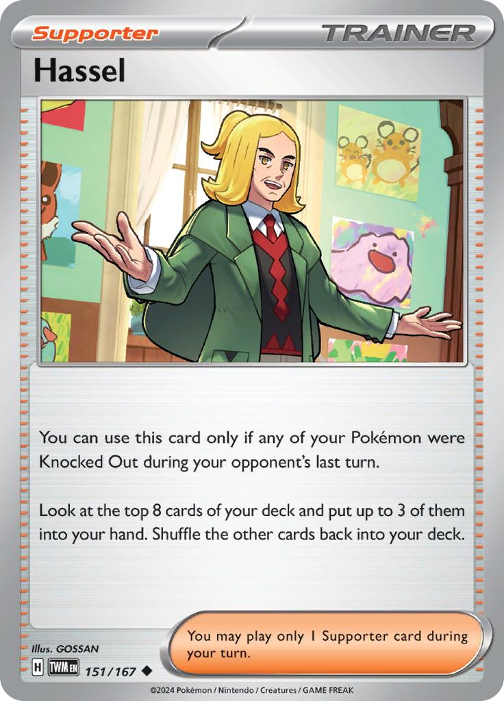Pokémon-kaart Hassel 151/167 Uncommon uit de set Twilight Masquerade