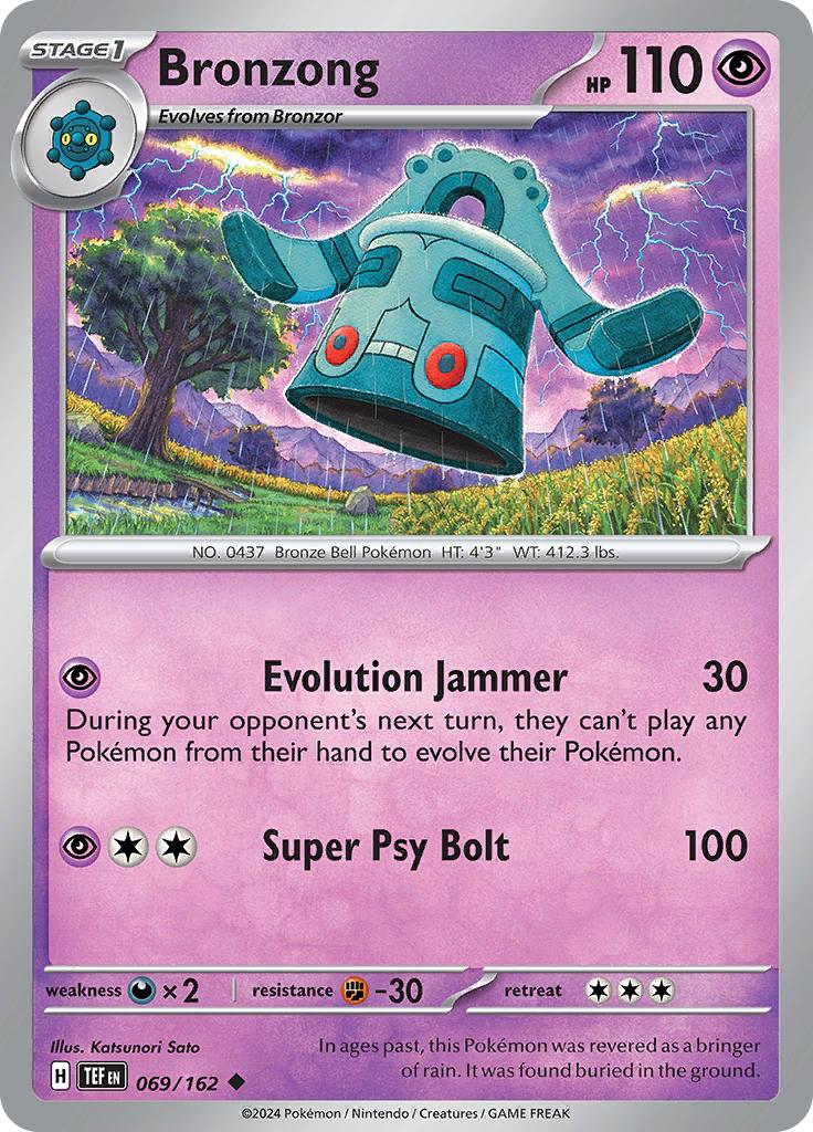 Pokémon-kaart Bronzong 069/162 Uncommon uit de set Temporal Forces