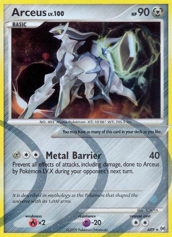 Pokémon-kaart Arceus Lv.100 AR9 Holo Rare uit de set Arceus Hoofdafbeelding