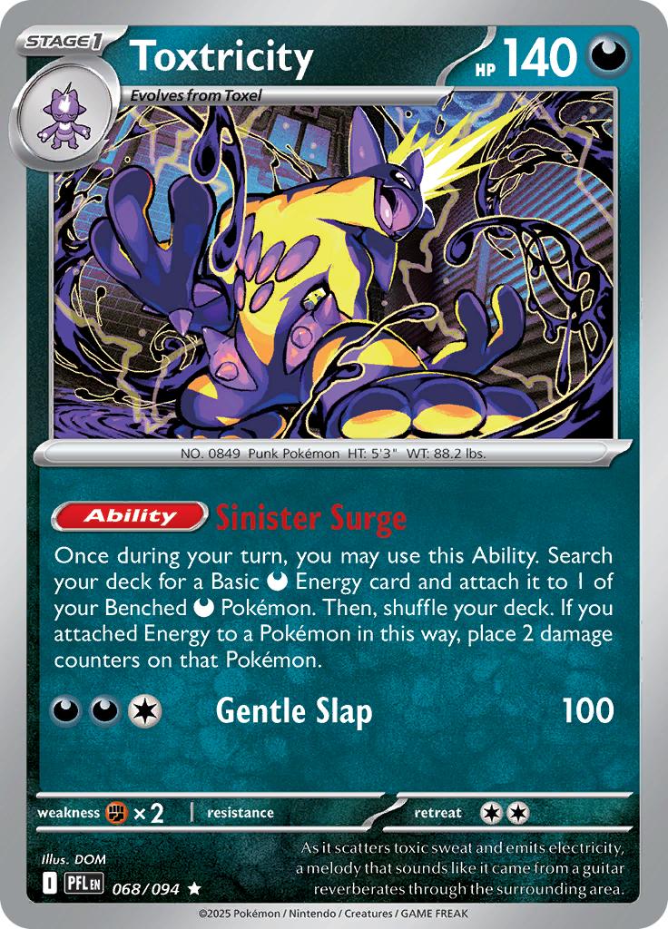 Pokémon-kaart Toxtricity 068/094 Rare uit de set Phantasmal Flames Hoofdafbeelding