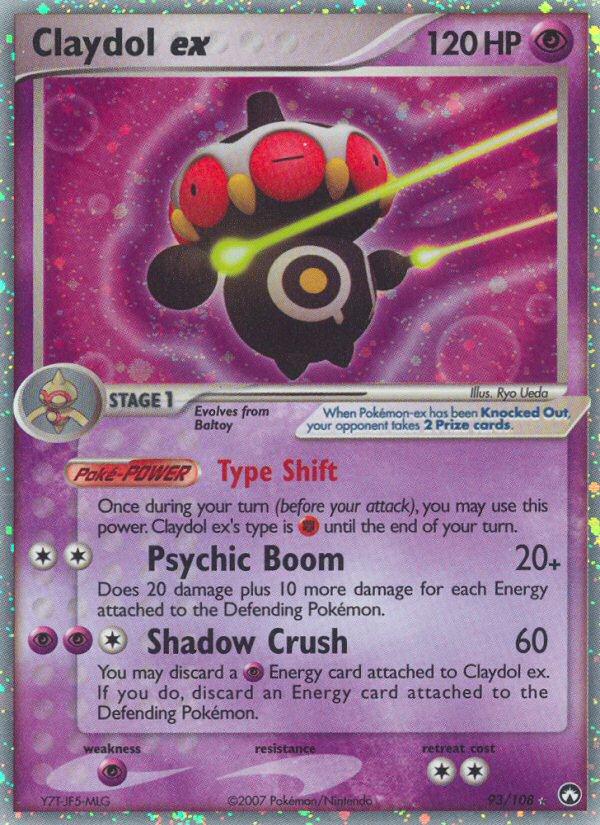 Pokémon-kaart Claydol ex 93/108 Ultra Rare uit de set EX Power Keepers