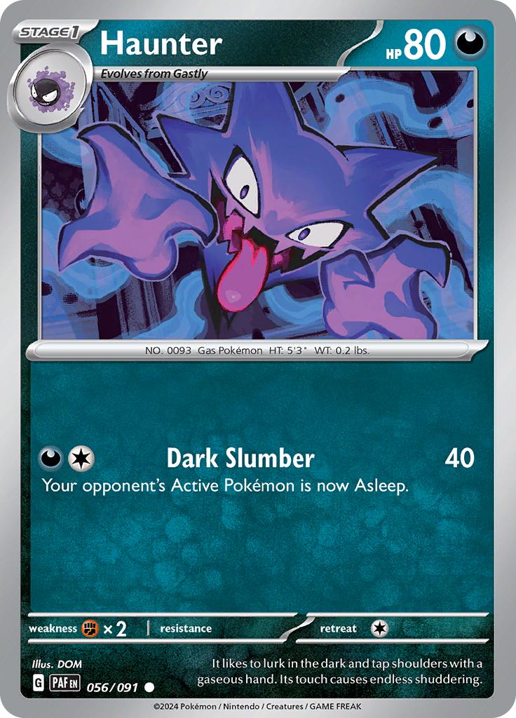 Pokémon-kaart Haunter 056/091 Common uit de set Paldean Fates