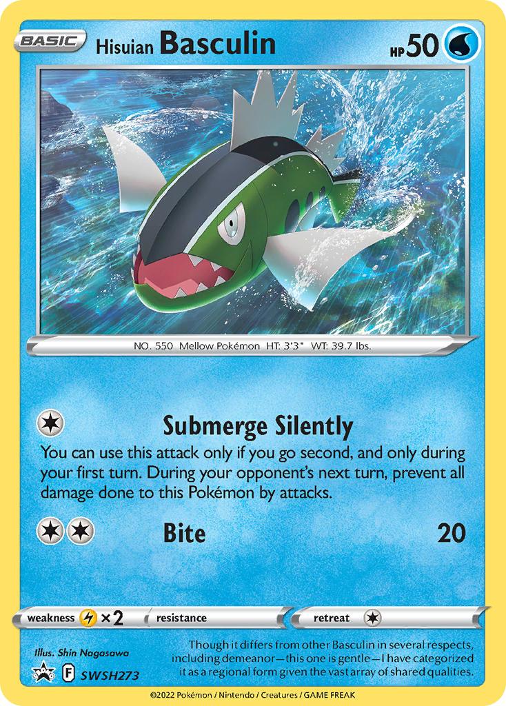 Pokémon-kaart Hisuian Basculin SWSH273 Promo uit de set SWSH Black Star Promos Hoofdafbeelding