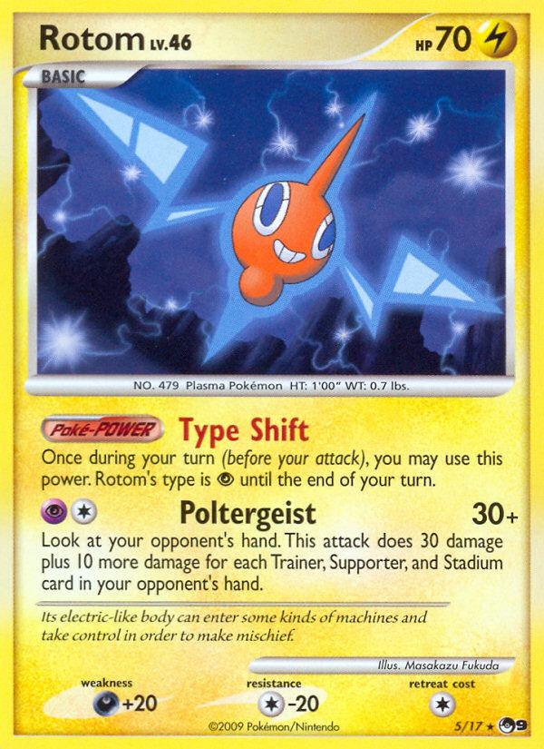 Pokémon-kaart Rotom 5/17 Rare uit de set POP Series 9