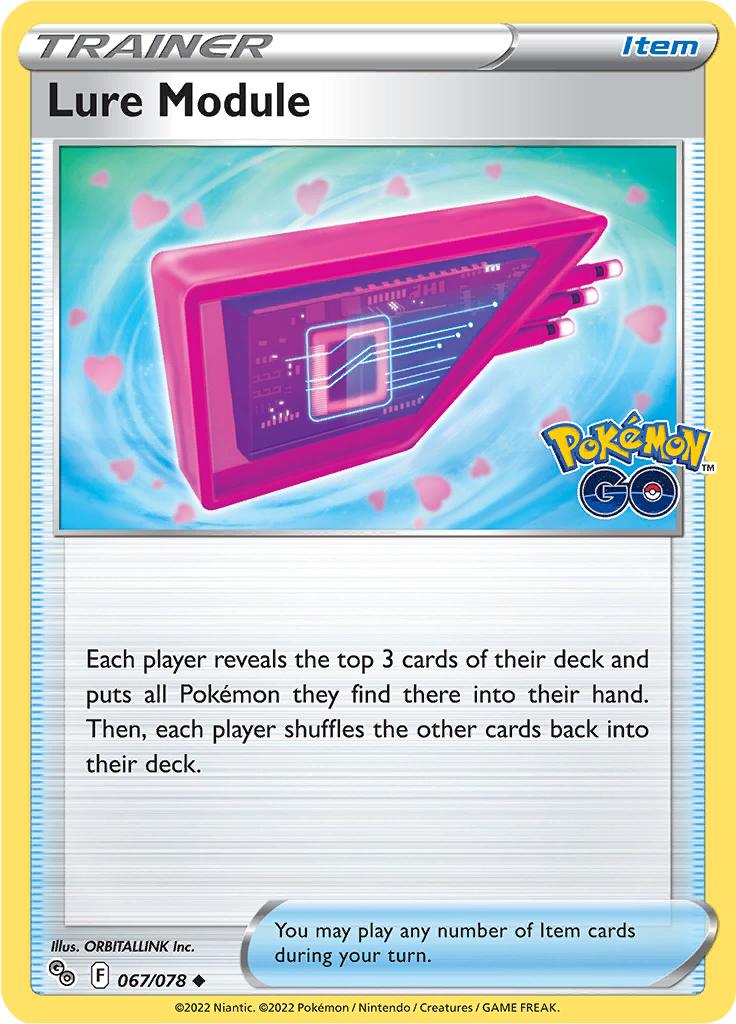 Pokémon-kaart Lure Module 067/078 Uncommon uit de set Pokémon GO Hoofdafbeelding