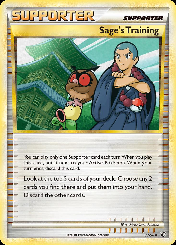 Pokémon-kaart Sage's Training 77/90 Uncommon uit de set Undaunted Hoofdafbeelding