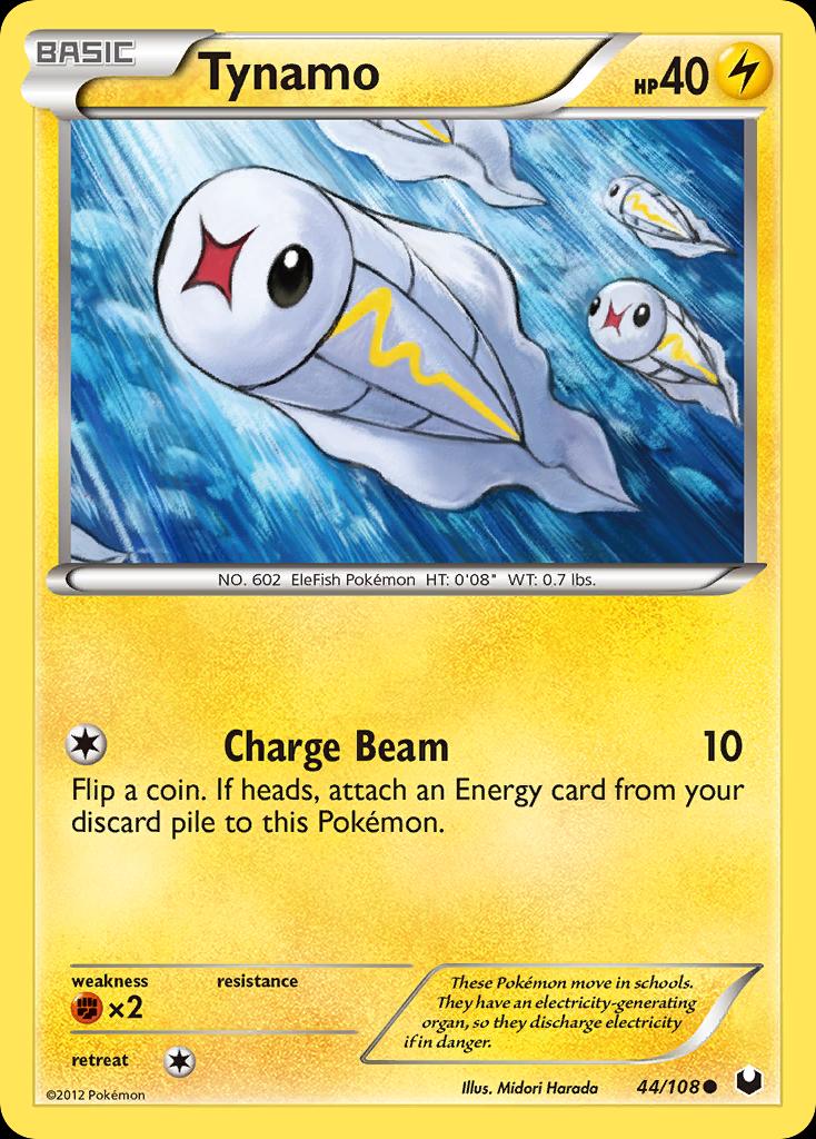 Pokémon-kaart Tynamo 44/108 Common uit de set Dark Explorers Image principale du produit