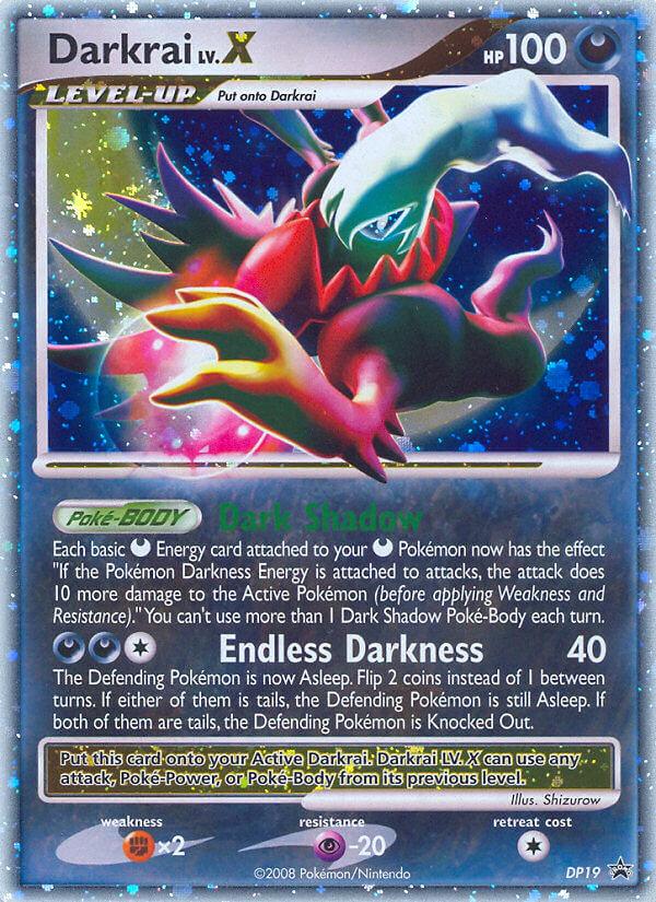 Pokémon-kaart Darkrai LV.X DP19 Promo uit de set DP Black Star Promos Hoofdafbeelding