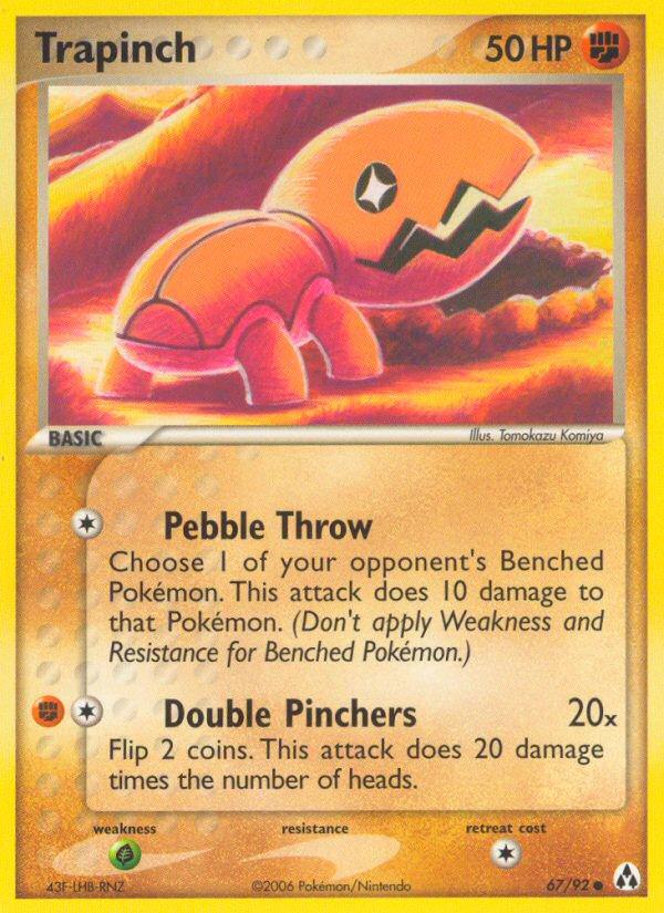 Pokémon-kaart Trapinch 67/92 Common uit de set EX Legend Maker Image principale du produit
