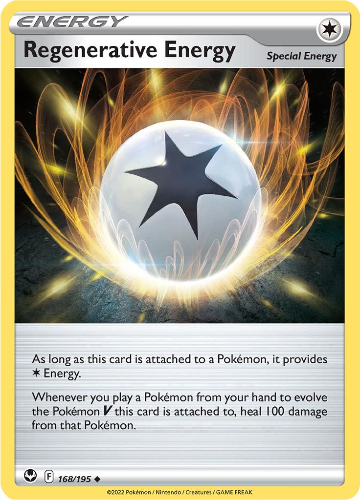 Pokémon-kaart Regenerative Energy 168/195 Uncommon uit de set Silver Tempest