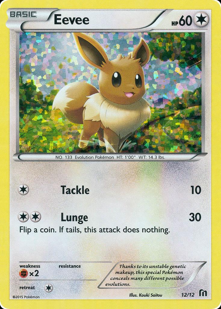 Pokémon-kaart Eevee 12/12 Promo uit de set McDonald's Collection 2016 Image principale du produit