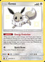 Pokémon-kaart Eevee SV41/SV94 Holo Rare uit de set Hidden Fates