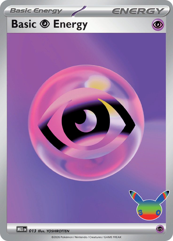 Pokémon-kaart Basic Psychic Energy MEE 013 Common uit de set Mega Evolution Energies Hoofdafbeelding