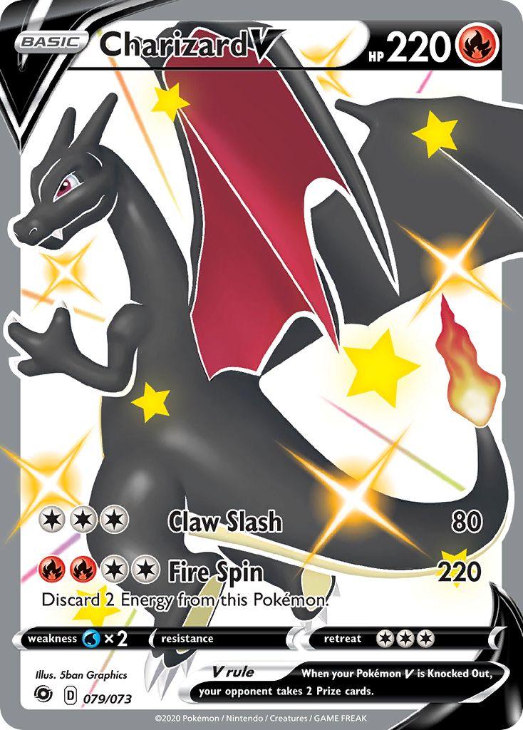 Pokémon-kaart Charizard V 79 Secret Rare uit de set Champion's Path Imagen principal del producto