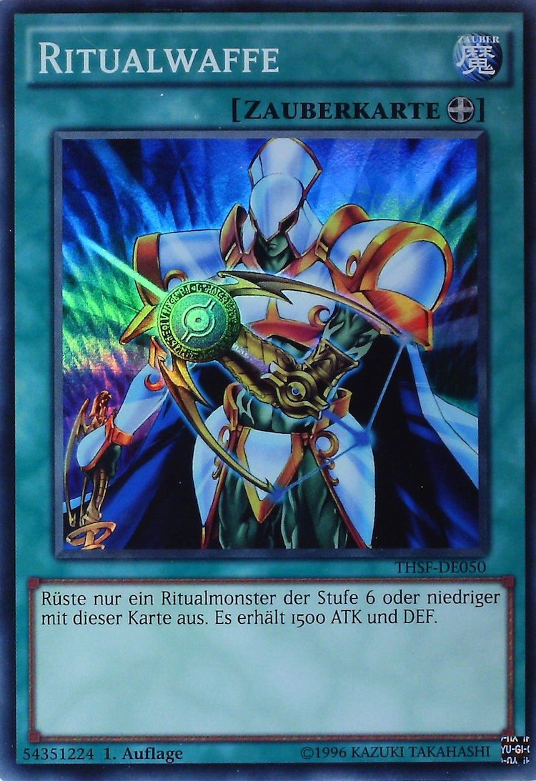 Yu-Gi-Oh!-kaart Ritual Weapon THSF-DE050 Super Rare uit The Secret Forces Immagine principale del prodotto