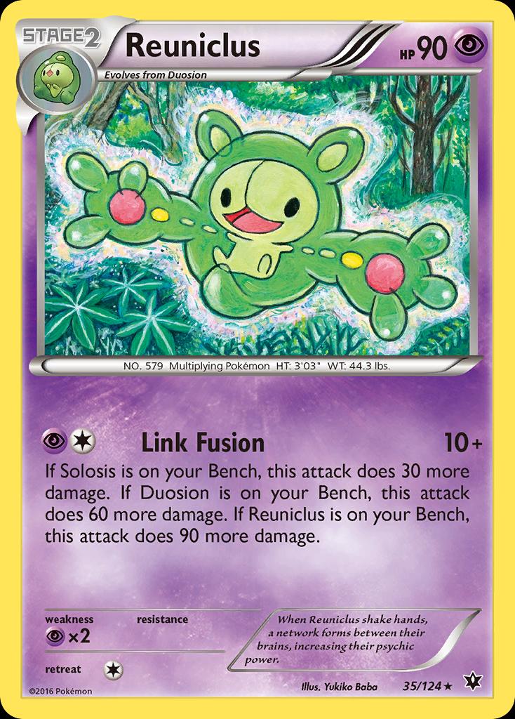 Pokémon-kaart Reuniclus 35/124 Rare uit de set Fates Collide Hoofdafbeelding