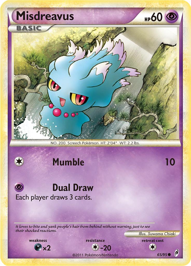 Pokémon-kaart Misdreavus 65/95 Common uit de set Call of Legends Hoofdafbeelding
