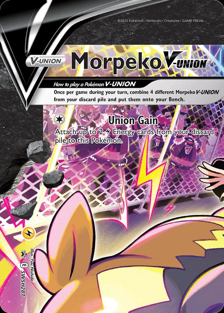 Pokémon-kaart Morpeko V-UNION SWSH287 Promo uit de set SWSH Black Star Promos