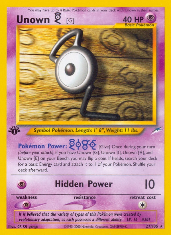 Unown – Neo Destiny 27 – Pokémon TCG single card | Lichcards Hauptbild