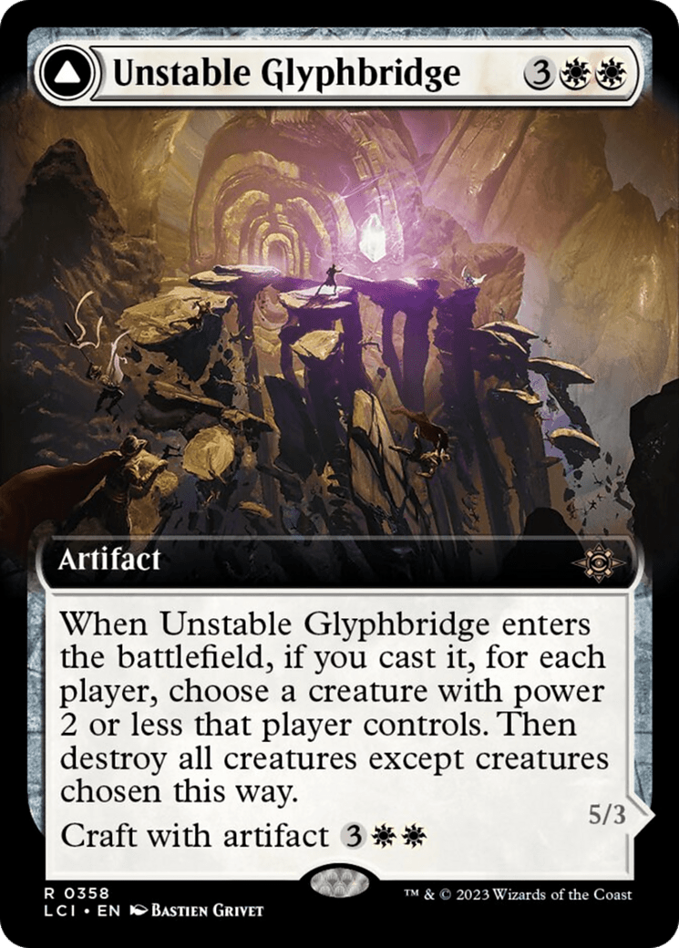 Unstable Glyphbridge // Sandswirl Wanderglyph - Extended Art (LCI)