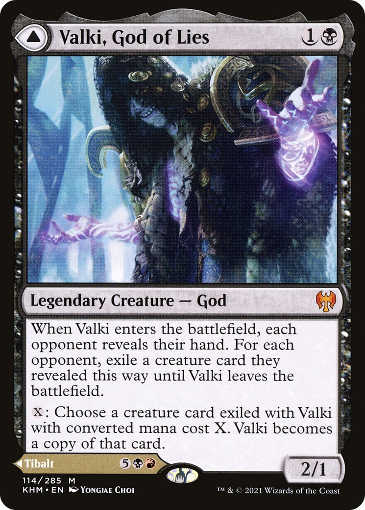 Valki, God of Lies // Tibalt, Cosmic Impostor – Kaldheim 114 – Magic: The Gathering single card | Lichcards