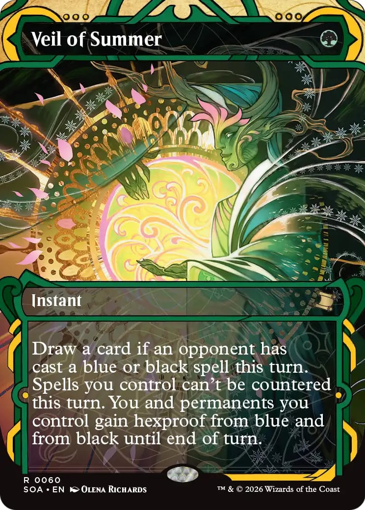 Veil of Summer – Secrets of Strixhaven: Mystical Archive 60 – Magic: The Gathering single card | Lichcards Hoofdafbeelding