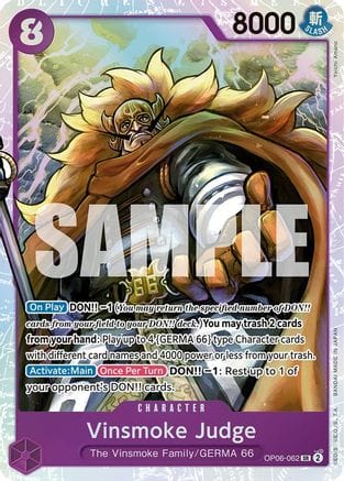 Vinsmoke Judge - OP06-062 - Super Rare