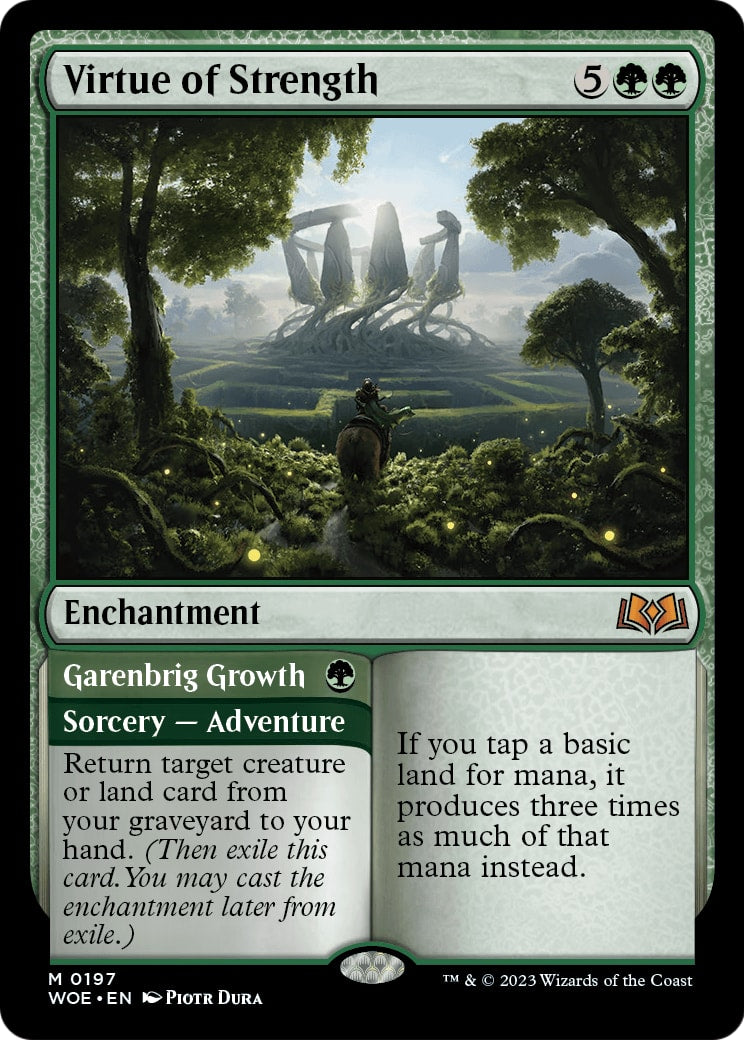 Virtue of Strength // Garenbrig Growth – Wilds of Eldraine 197 – Magic: The Gathering single card | Lichcards Imagen principal del producto
