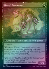 Visage of Dread // Dread Osseosaur (Foil) (LCI)