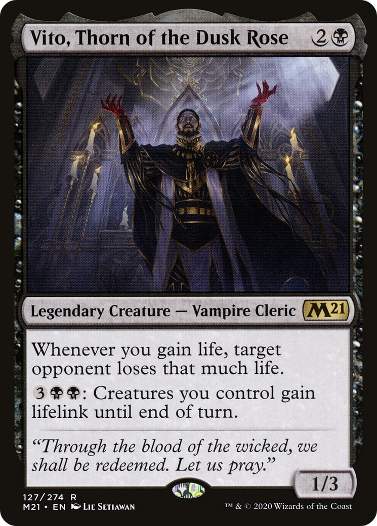 Vito, Thorn of the Dusk Rose – Core 2021 127 – Magic: The Gathering single card | Lichcards Hoofdafbeelding