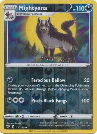 Vivid Voltage - 104/185 - Mightyena - Reverse Holo