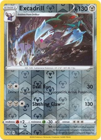 Vivid Voltage - 122/185 - Excadrill - Reverse Holo