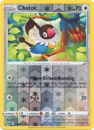 Vivid Voltage - 139/185 - Chatot - Reverse Holo