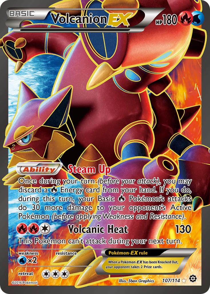 Volcanion EX – Steam Siege 107 – Pokémon TCG single card | Lichcards