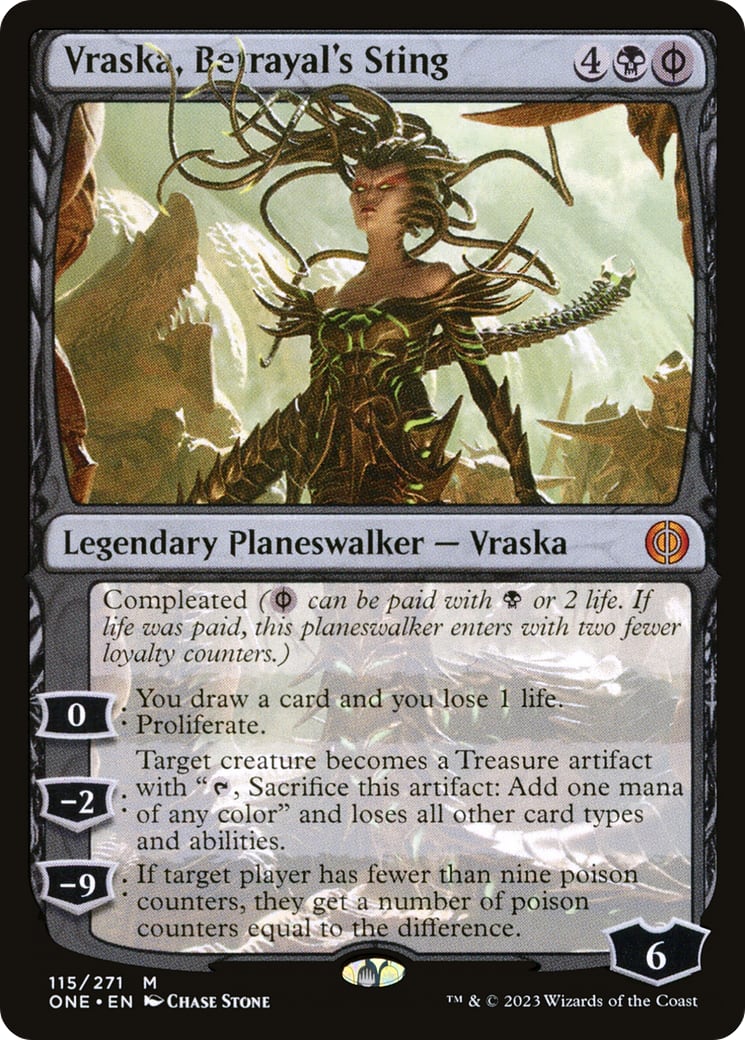 Vraska, Betrayal's Sting – Phyrexia: All Will Be One 115 – Magic: The Gathering single card | Lichcards Main image
