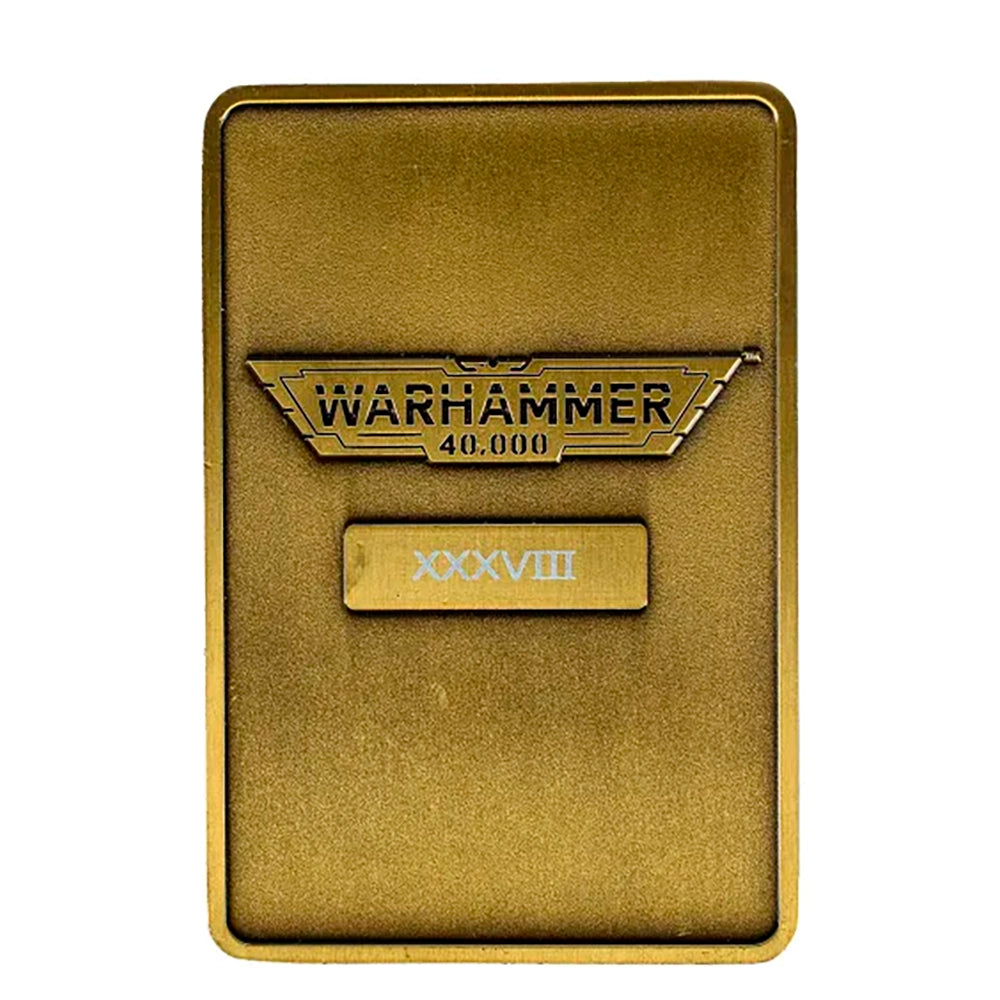 Gelimiteerde Warhammer 40,000 The Emperor-ingot – achterzijde