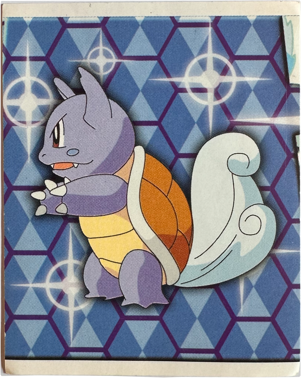 Wartortle #230 Pokemon Merlin sticker — voorkant