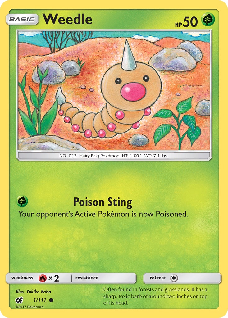 Weedle – Crimson Invasion 1 – Pokémon TCG single card | Lichcards