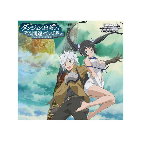 Bell en Hestia op de Japanse Weiß Schwarz DanMachi boosterbox