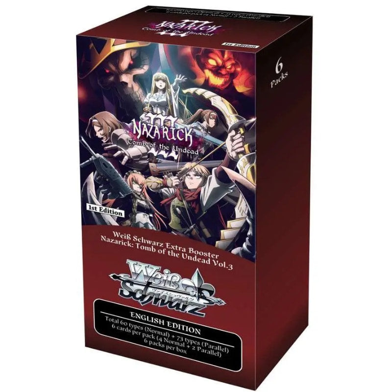 Weiss Schwarz Extra Booster Nazarick: Tomb of the Undead Vol. 3, Engelstalige doos met 6 pakjes | Lichcards Immagine principale del prodotto