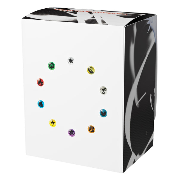 Pokémon Deckbox - Reshiram (Japans, White Flare) – achterkant van de deckbox (officiële afbeelding Pokémon Center Japan)