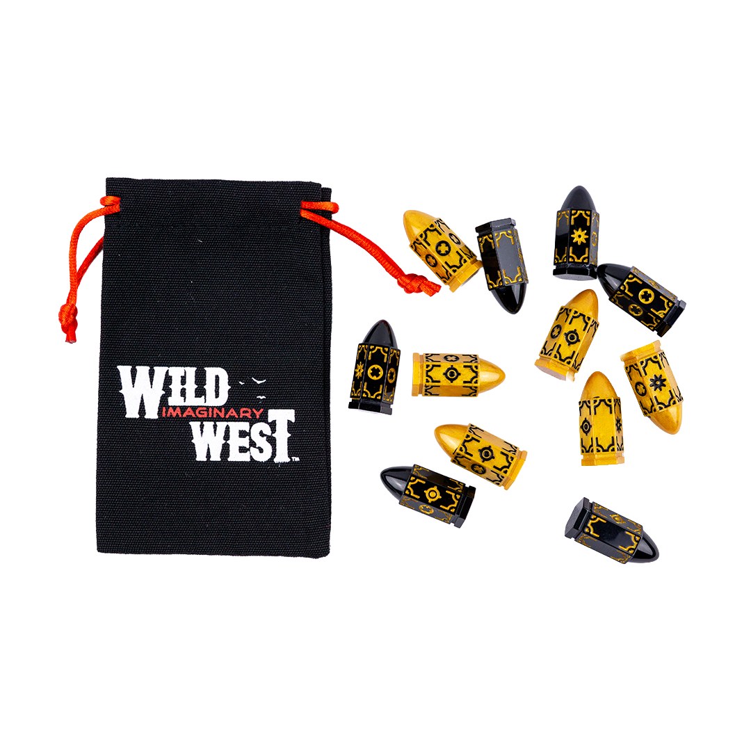 Wild Imaginary West RPG Complete Box Set - bullet dice en dice bag